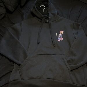 Men's Black Graphic Hoodie